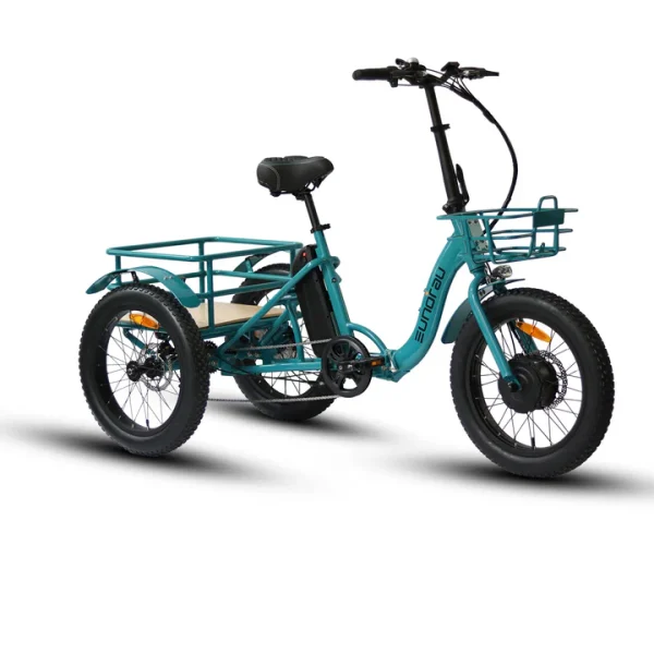 EUNORAU NEW-TRIKE Fat Tire Folding Electric Tricycle - Image 6