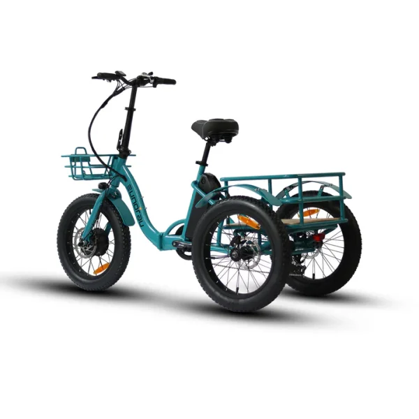 EUNORAU NEW-TRIKE Fat Tire Folding Electric Tricycle - Image 8