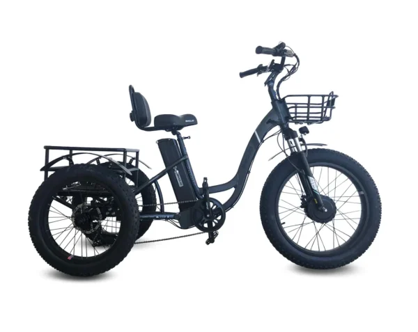 Emojo Caddy 500W 48V Fat Tire Electric Tricycle - Image 3