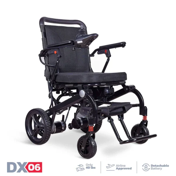 Rubicon DX06 - Super Lightweight, Foldable Electric Wheelchair