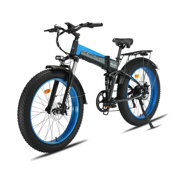 Senada Roamer 1000W 48V 14Ah All Terrain Fat Tire Electric Folding Bike - Image 3